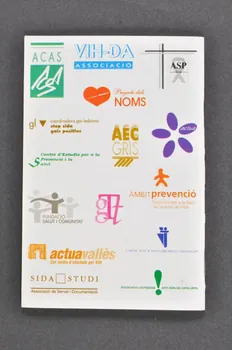Generalitat De Catalunya, Departament de Sanitat i Assistència Social BROCHURE "ONGS Sida" Espagne 2003 2003.102.71 Photo Mucem