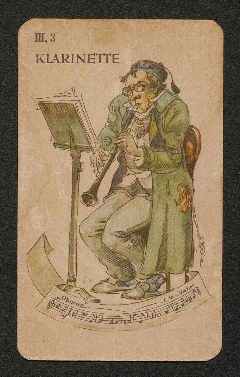 carte à jouer KLARINETTE 2002.32.11 Photo