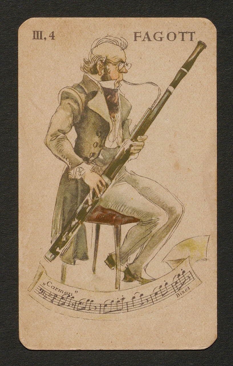carte à jouer FAGOTT 2002.32.12 Photo