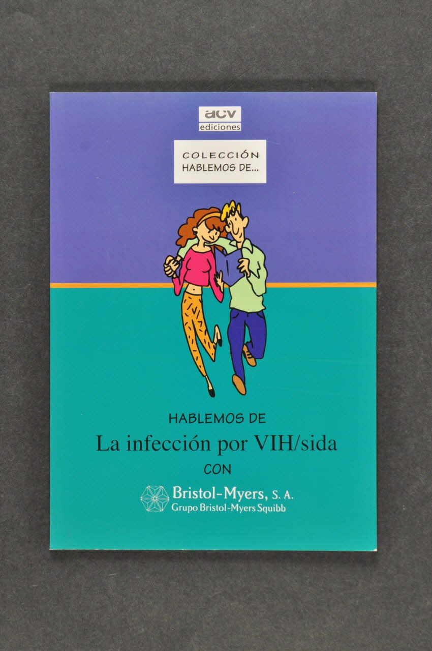 Bristol-Myers BROCHURE "Hablemos de la infeccion por VIH / sida con Bristol-Myers" (Parlons de l'infection par le VIH/sida) Espagne 1997 2003.102.8 Photo Mucem