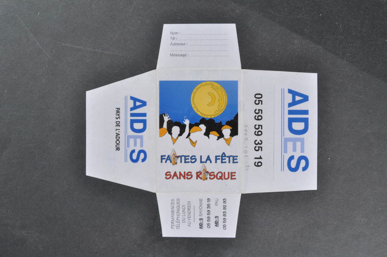 ENVELOPPE "Faites la fête sans risque" 2005.101.94 Photo Mucem