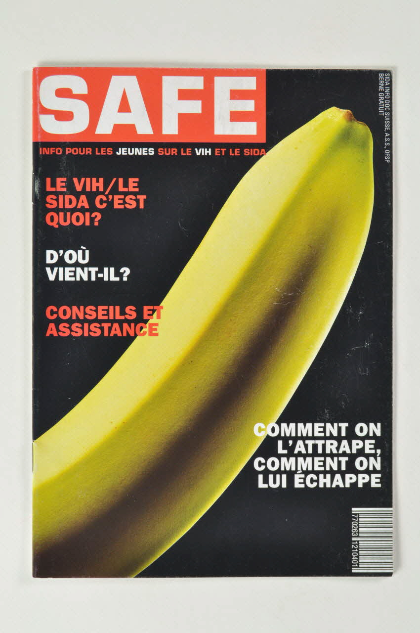 Sida Info Doc BROCHURE "Safe. Info pour les jeunes sur le VIH et le sida / Info Stop Sida . ce que les parents doivent savoir sur le VIH et le sida" Lorraine, France 1999 2004.119.154 Photo Mucem