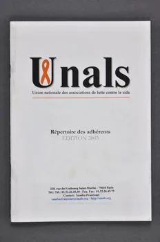 Unals BROCHURE Répertoire des adhérents EDITION 2003 France 2003 2005.11.4 Photo Mucem
