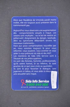 Sida Info Service - Ligne Azur Carte d'information France 2001 2003.104.15 Photo Mucem