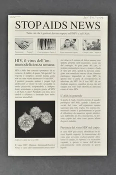 Sida Info Doc BROCHURE "Safe. Tutto cio che noi giovani dobbiamo sapere sull'HIV e sull'Aids" / Stop Aids News. Tutto cio che i genitori devono sapere sull'HIV e sull'Aids" (en italien) (Safe. Info pour les jeunes sur le VIH et le sida / Info Stop Sida . ce que les parents doivent savoir sur le VIH et le sida) Lorraine, France 1998 2004.119.156 Photo Mucem