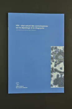 Office Fédéral De La Santé Publique BROCHURE "VIH - Etat actuel des connaissances sur le dépistage et le diagnostic. Informations à l'intention des médecins." Lorraine, France 2000/6 2004.119.157 Photo Mucem