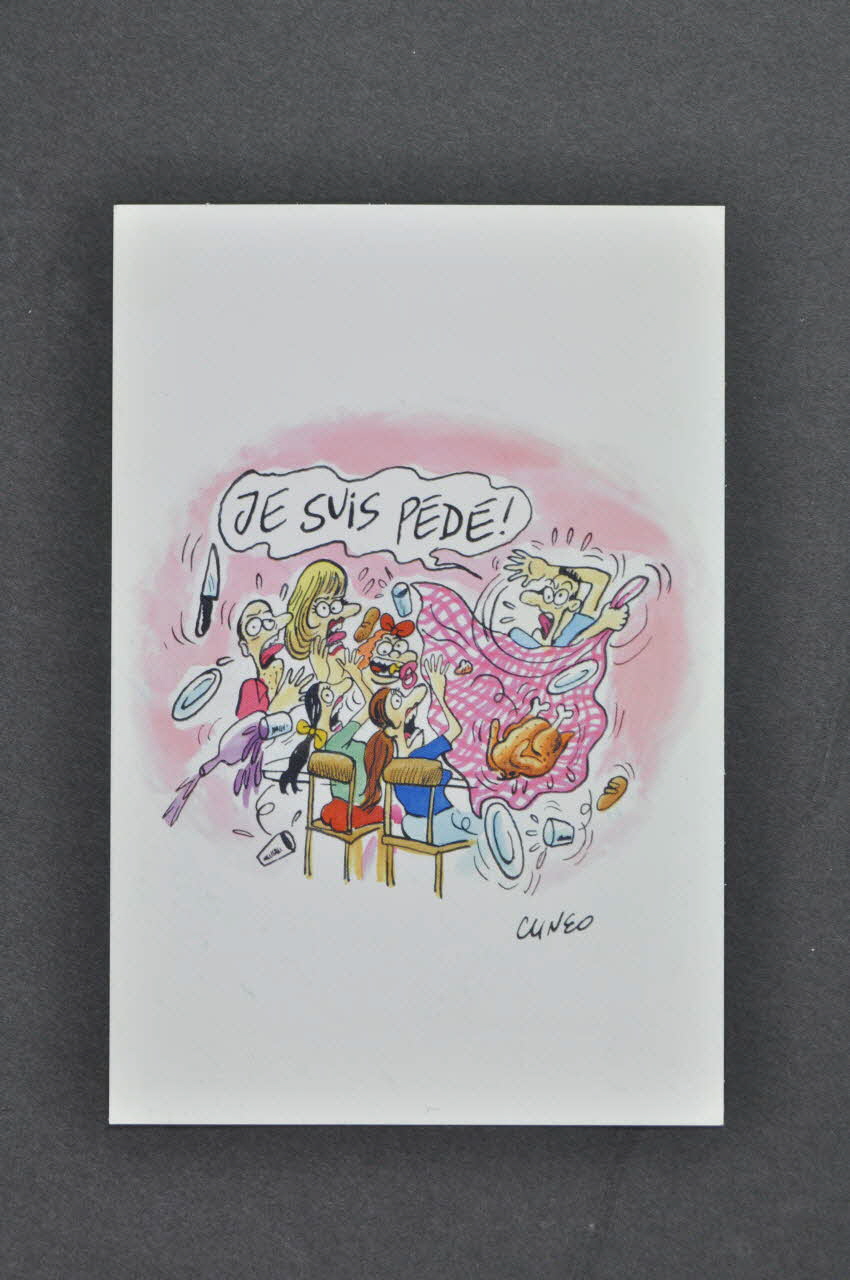 Sida Info Service - Ligne Azur carte "Famille ... Je suis pédé" (Cunéo) France 2000 2003.104.24 Photo Mucem