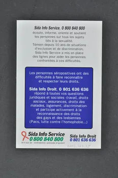 Sida Info Droit / Sida Info Service carte "Travail ... Alors, toujours seul..." (Cunéo) France 2000 2003.104.25 Photo Mucem