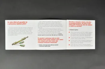 Narodni Program Boje Proti Aids / SZU Dépliant "Pri Poraneni vni veci vcs vyhledat lekare / JEHLA" (traduire) République Tchèque 2004 2005.114.11 Photo Mucem