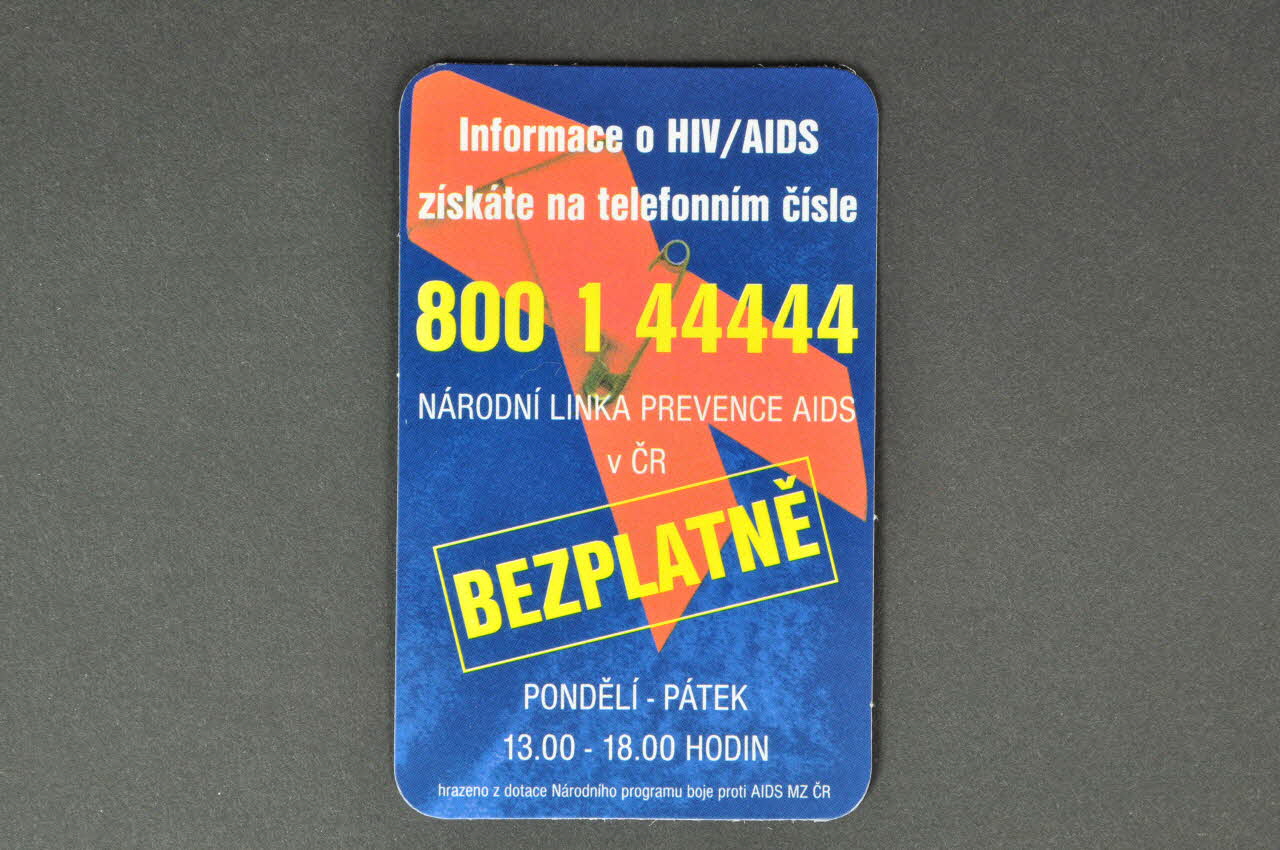 Narodni Linka Prevence Aids calendrier République Tchèque 2005 2005.114.12 Photo Mucem