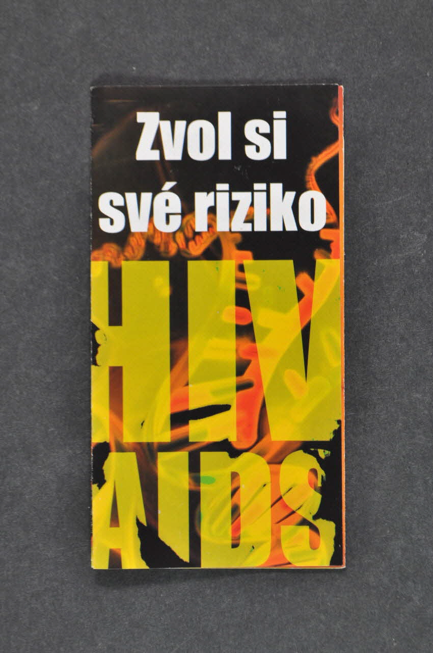 Narodni Program Boje Proti Aids Dépliant "Zvol si své riziko" (traduire) République Tchèque 2004 2005.114.18 Photo Mucem