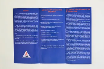Narodni Program Boje Proti Aids / SZU Dépliant "Nebojte se hiv pozitivnich osob"  (traduire) République Tchèque 2004 2005.114.26 Photo Mucem