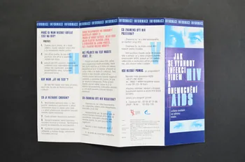 Narodni Program Boje Proti Aids / SZU Dépliant "Jak se vyhnout infekci virem HIV a onemocneni AIDS" (traduire) République Tchèque 1999 2005.114.27 Photo Mucem