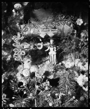 photographie Crèche en verre, mousse et bois Ph.1992.1.394  Photo