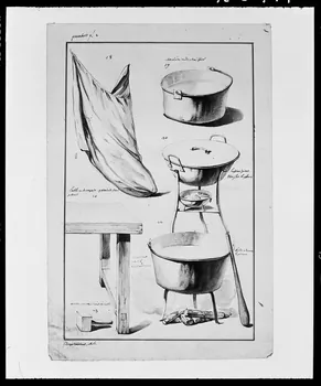 photographie Illustration d'un panachier. Dessin préparatoire à l'encyclopédie, daté aux alentours de 1750 Ph.1992.2.794  Photo