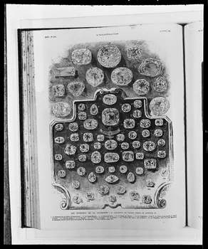 photographie "La collection de fausses pierres de Napoléon III". In : "L'Illustration", numéro du 23 avril 1887 Ph.1992.39.1  Photo