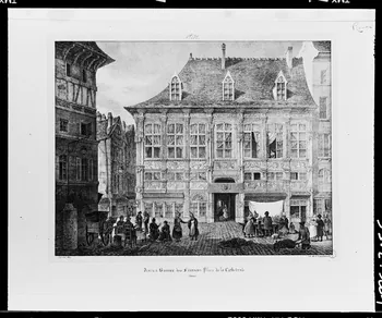Hervé Jézéquel photographie Ancien bureau des finances... . Litho n.b 1993 Ph.1993.2.101  Photo