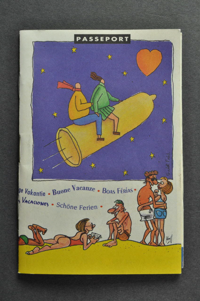 Estonian Association Anti Aids BROCHURE Passeport  Bonnes vacances" Estonie Europe 1994 2005.115.11 Photo Mucem