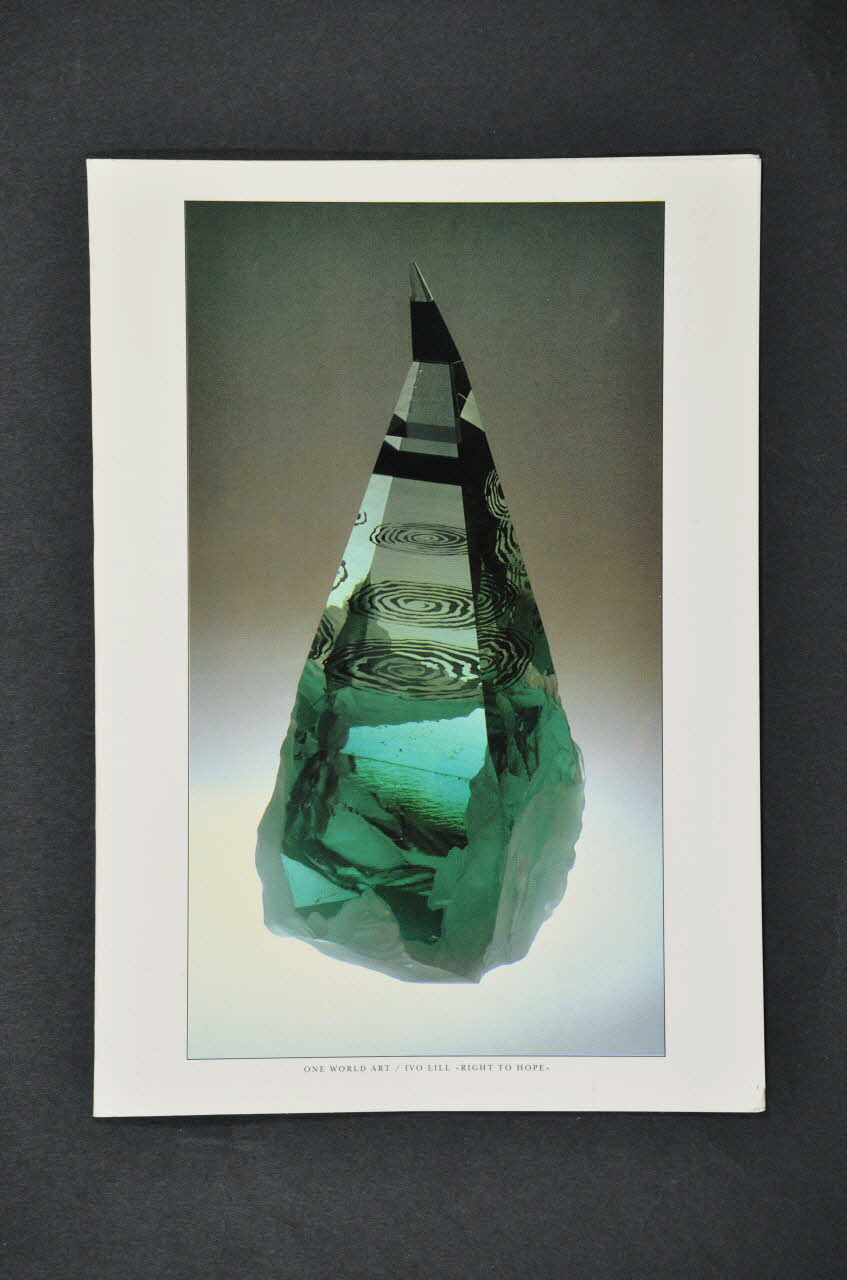 Estonian Association Anti Aids carte postale "One world Art / Ivo Ill / Right to hope" (Oeuvre d'art mondiale : Ivo Lill. Droit à l'espoir) Estonie 1994 2005.115.13 Photo Mucem