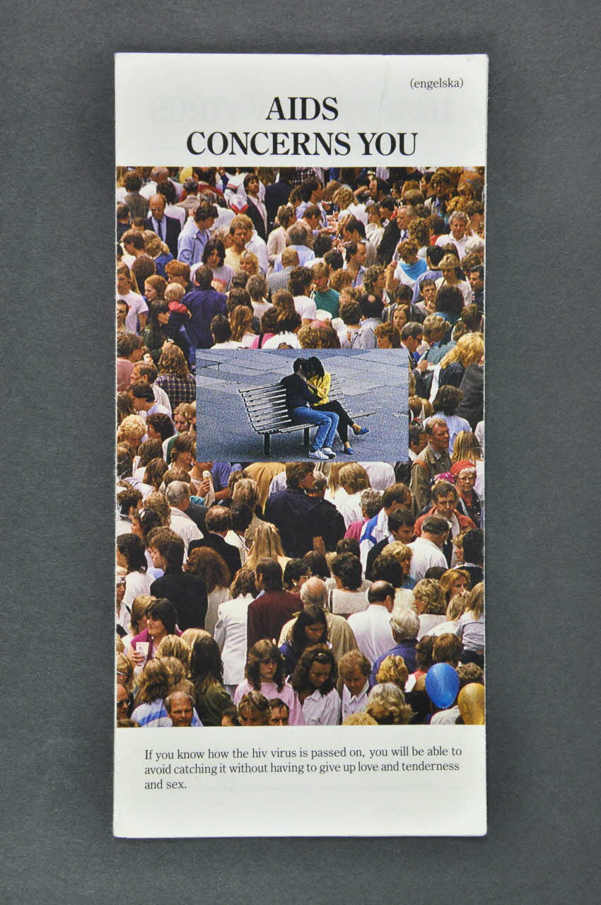 Landstinget FöRebygger Aids (Suède) Dépliant "AIDS Concerns you" (Le sida vous concerne) Estonie 1992 2005.115.18 Photo Mucem