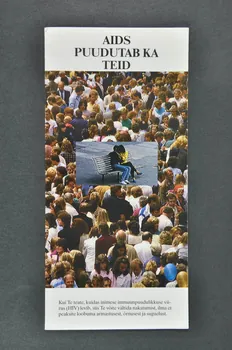 LAFA / Estonian Dépliant "AIDS Puudutab Ka Teid" (Le sida vous concerne) Estonie 1992 2005.115.19 Photo Mucem