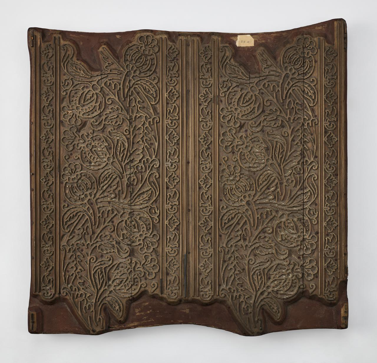 Manufacture Paul Balin planche d'impression pour papier peint plaque pour frapper les tissus Ile-de-France, France 1863-1898 1950.55.11  Photo Mucem / Marianne Kuhn
