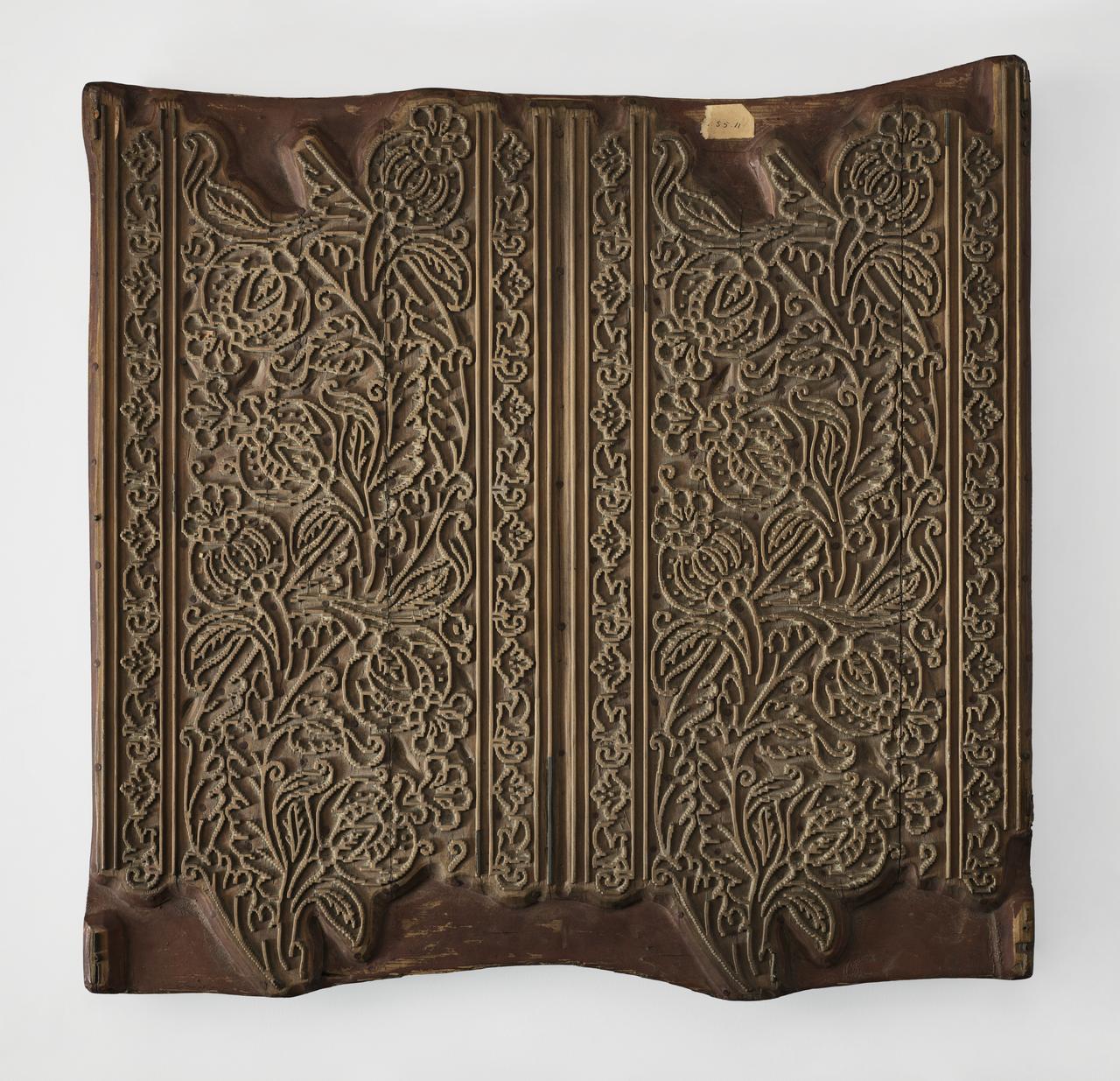 Manufacture Paul Balin planche d'impression pour papier peint plaque pour frapper les tissus Ile-de-France, France 1863-1898 1950.55.11 Photo Mucem / Marianne Kuhn