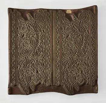 Manufacture Paul Balin planche d'impression pour papier peint plaque pour frapper les tissus Ile-de-France, France 1863-1898 1950.55.11 Photo Mucem / Marianne Kuhn