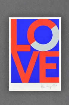 Carte postale double "LOVE" (amour) 2003.106.10 Photo Mucem