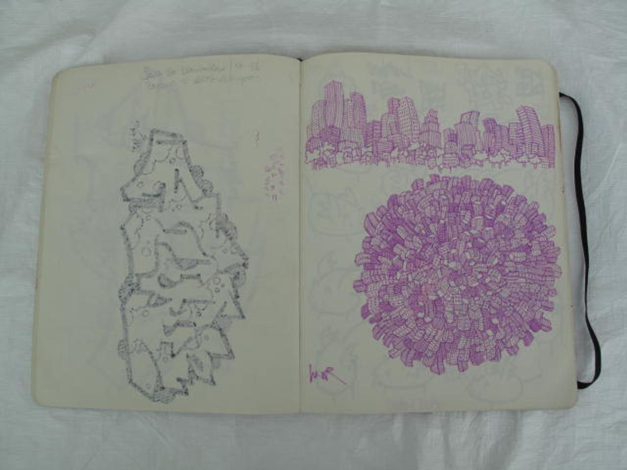 Lunar CAHIER DE DESSIN blackbook Croatie 2009-2010 2024.15.2 Photo Mucem