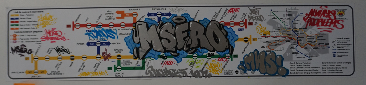 Mser autocollant autocollant plan de métro Munténie, Roumanie 2021 2024.7.2 Photo Mucem