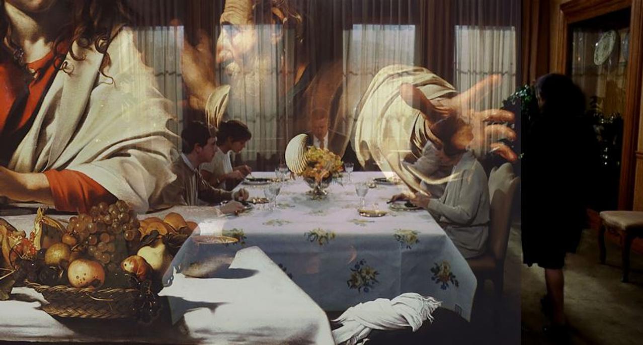 Laurent Fiévet ; Pier Paolo Pasolini ; Le Caravage vidéo Le charme de la bourgeoisie France 2019 2024.31.1  Photo Laurent Fiévet
