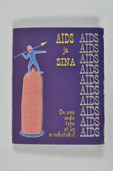 Estonian Association Anti Aids étui de préservatif "AIDS ja SINA" Estonie 1994 2005.115.26  Photo Mucem