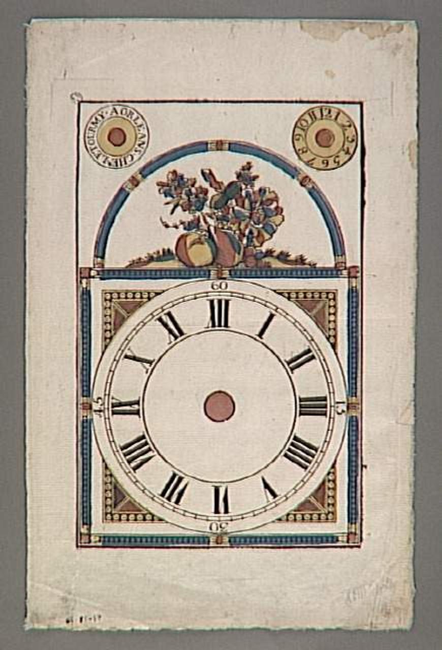 imagerie ancienne Cadran d'horloge 1952.39.58 Photo Mucem