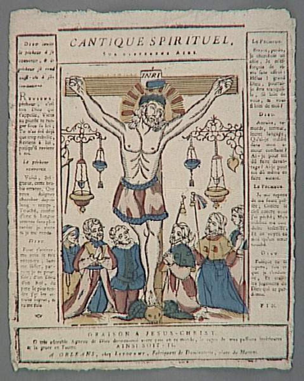 imagerie ancienne CANTIQUE SPIRITUEL. 1994.32.2 Photo Mucem