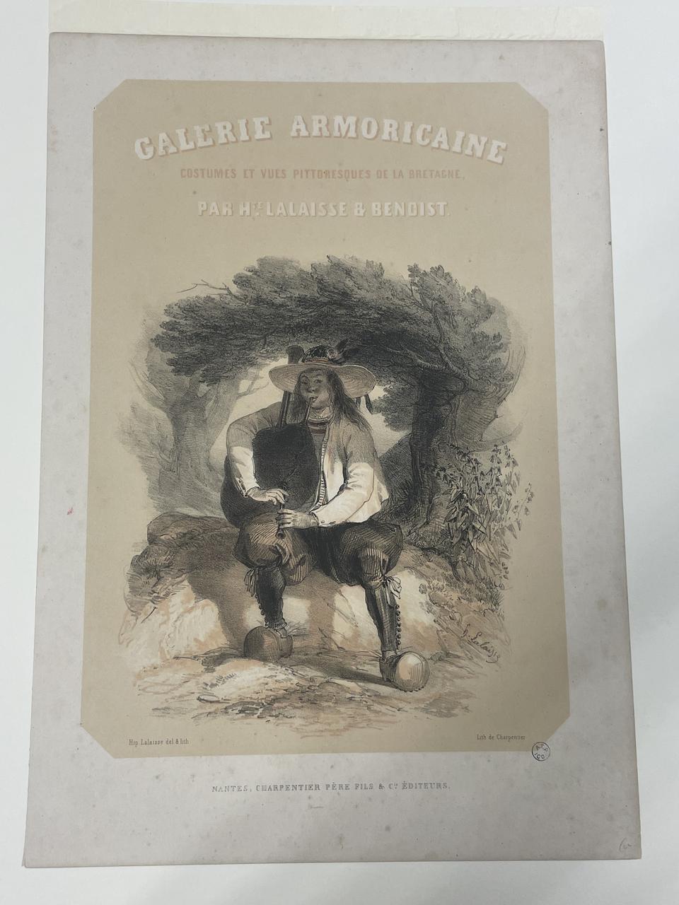 Lalaisse François Hippolyte ; Henri Désiré Charpentier ; Charpentie estampe GALERIE ARMORICAINE Nantes 1845-1846 1938.11.81 Photo Mucem