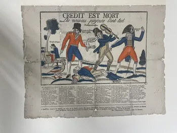 Sébire J. B. ; Forest imagerie ancienne CREDIT EST MORT  Les mauvais payeurs l'ont tué Nantes 1814-1837 1951.30.24  Photo Mucem