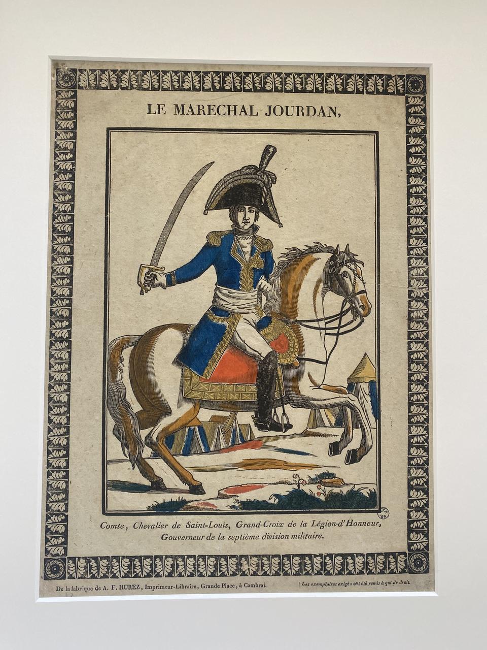 Pierre-François Godard ; Amand-François Hurez imagerie ancienne LE MARECHAL JOURDAN Cambrai 1822-1828 1952.39.159 Photo Mucem