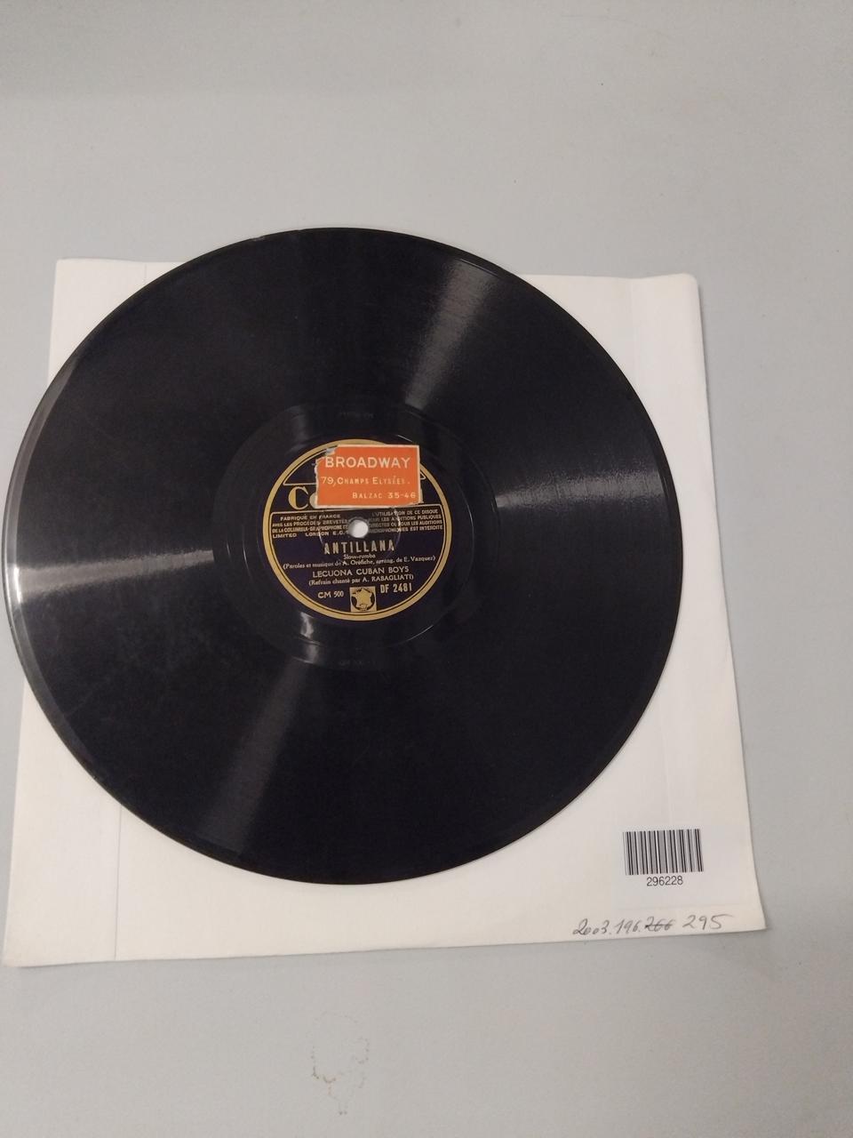 disque 78 tours Rumba Internationale 2003.196.295 Photo Mucem