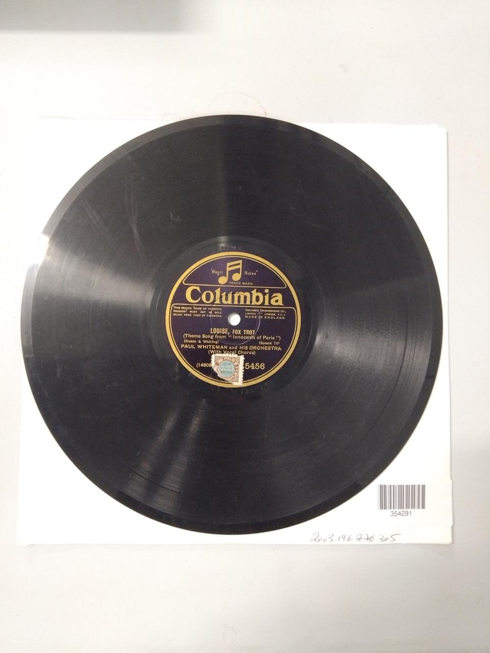 disque 78 tours Blue Hawai 2003.196.305 Photo Mucem