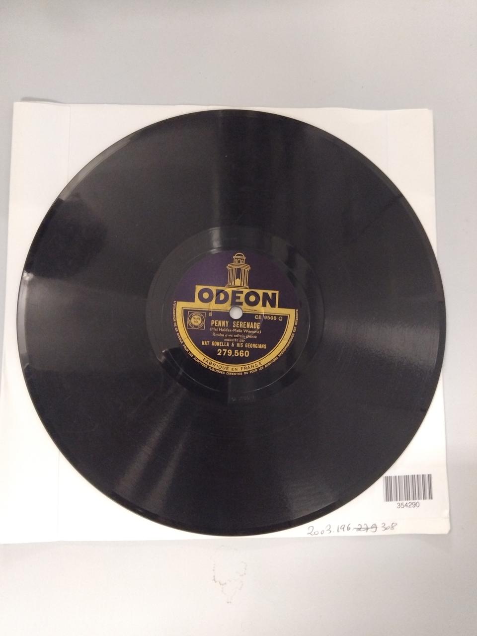 disque 78 tours The umbrella man 2003.196.308 Photo Mucem