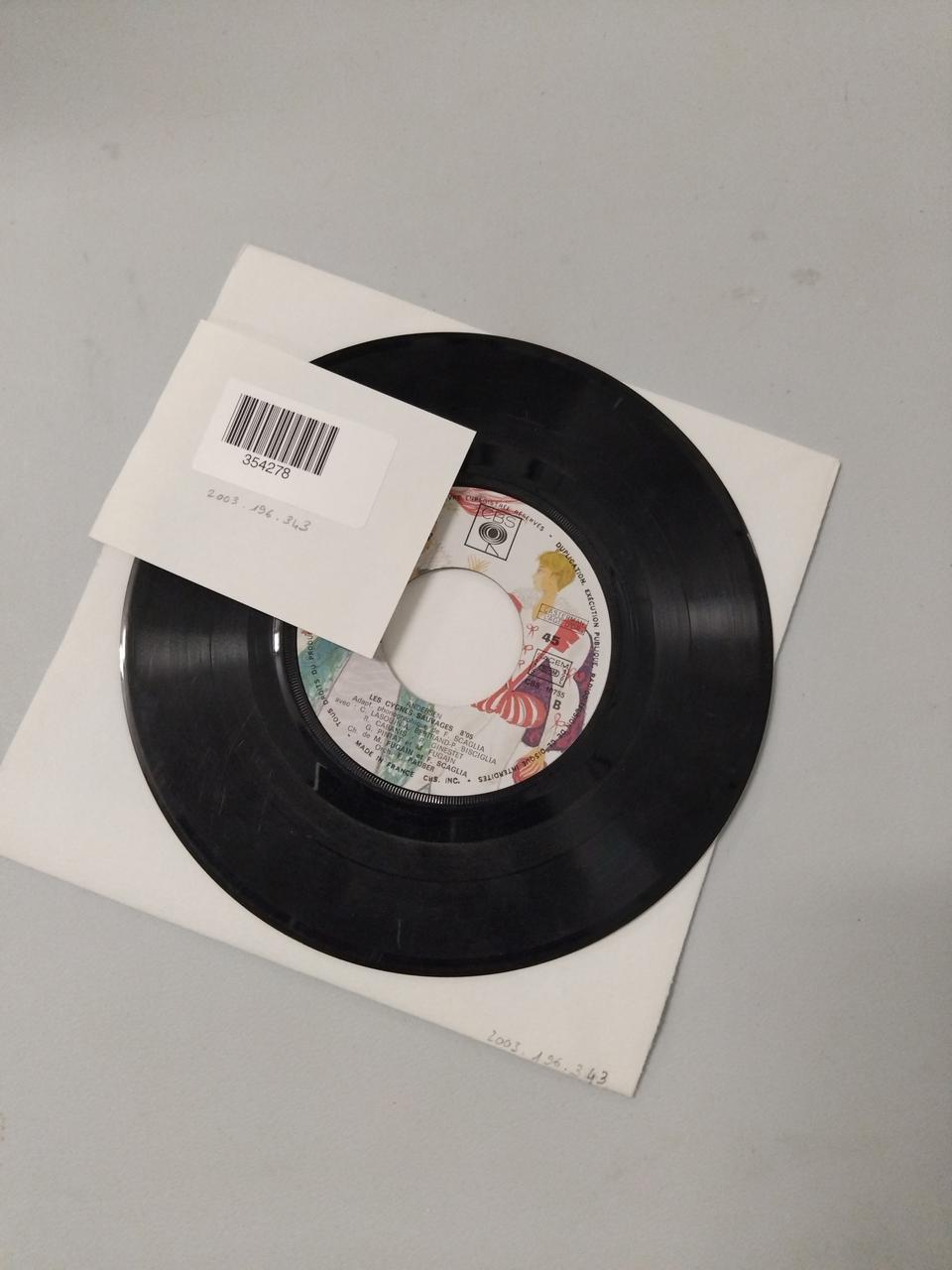 disque 45 tours Les cygnes sauvages 2003.196.343 Photo Mucem