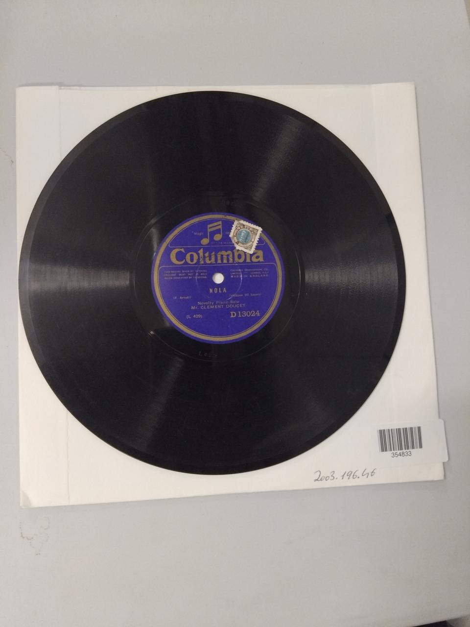 disque 80 tours The New St Louis blues 2003.196.46 Photo Mucem