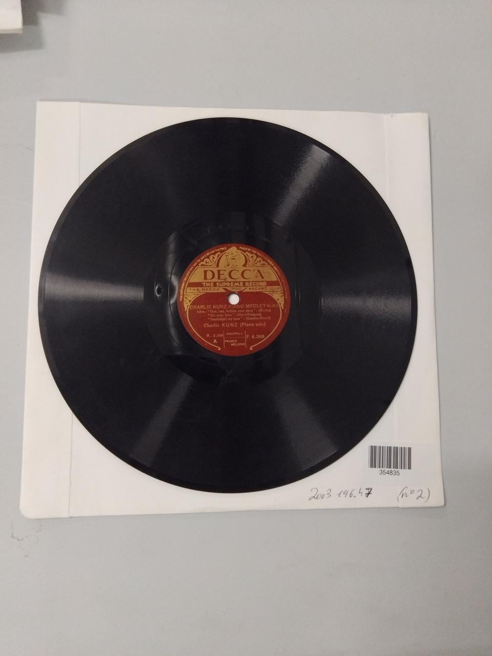 disque 80 tours Harbour lights 2003.196.47.2 Photo Mucem