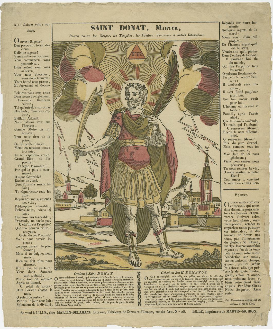 estampe Saint-Donat, martyre 1950.52.10 Photo Mucem ; cliché : (c) Frédéric Legoy - Musée de l'hospice Comtesse / Ville de Lille