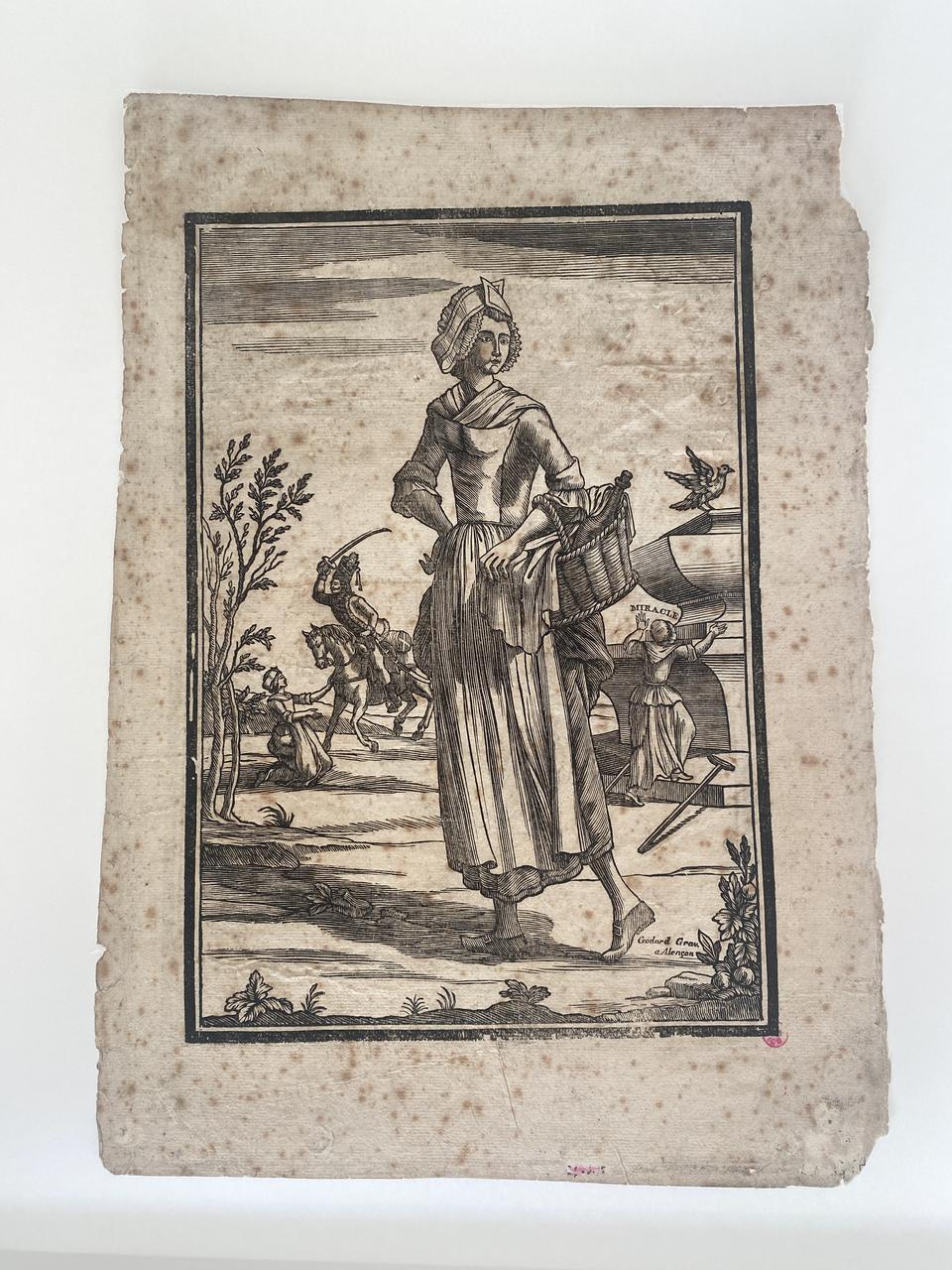 Pierre-François Godard imagerie ancienne Histoire de Perrine Dugué Alençon 1796 1939.1.14 Photo Mucem