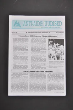 Estonian Association Anti Aids Bulletin associatif "Anti-AIDSi Uudised" Estonie 1996/1 2005.115.42  Photo Mucem