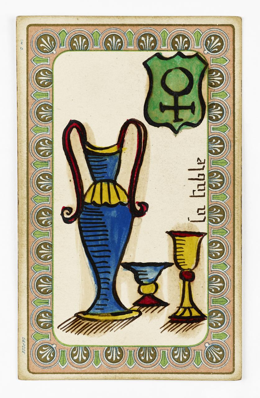 carte à jouer oracle du mage Edmond 1977.60.74.39 Photo Mucem / Marianne Kuhn