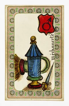 carte à jouer oracle du mage Edmond 1977.60.74.49  Photo Mucem / Marianne Kuhn
