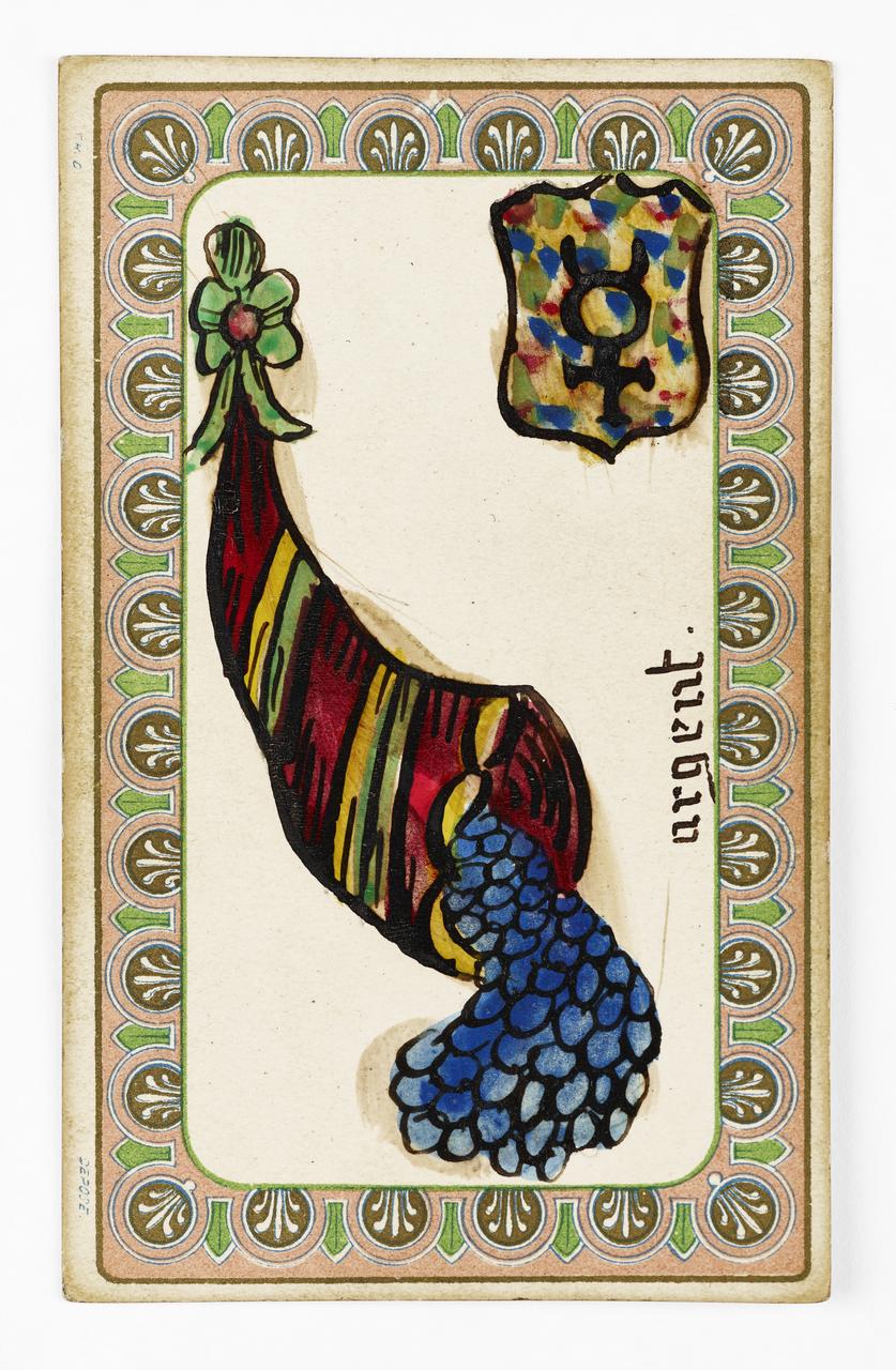 carte à jouer oracle du mage Edmond 1977.60.74.6 Photo Mucem / Marianne Kuhn